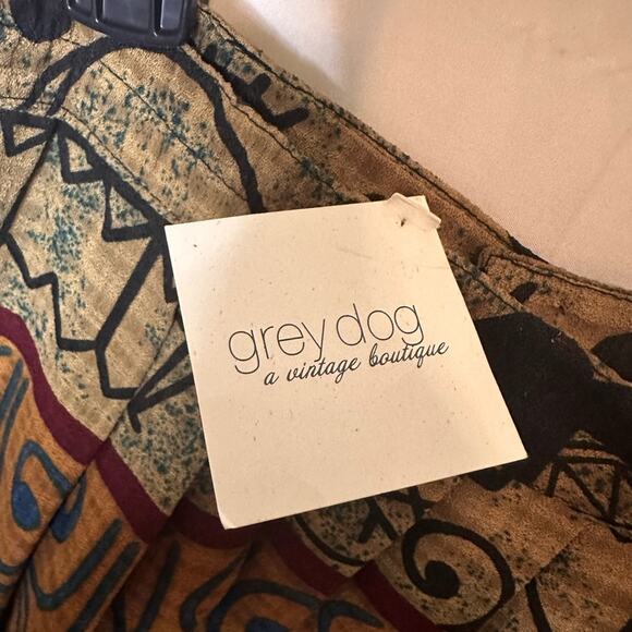 NWT Grey Dog Boho Tribal Print Midi Skirt Earth Tones Fall Festival Size M - Picture 3 of 3